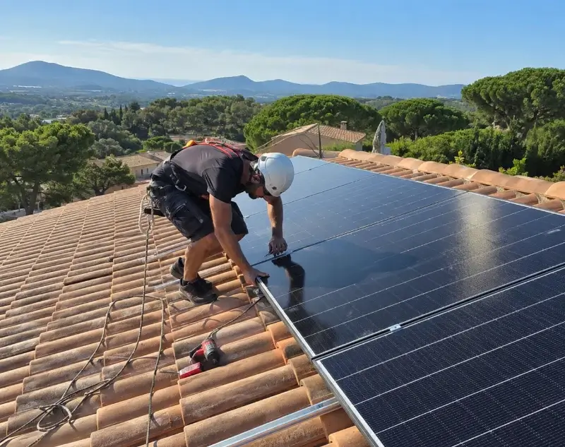 Installateur panneaux solaires Parcoul-Chenaud — pose photovoltaïque sur toiture