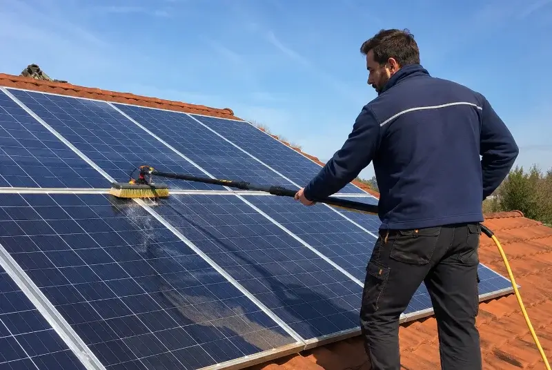 Nettoyage et entretien de panneaux solaires à Parcoul-Chenaud